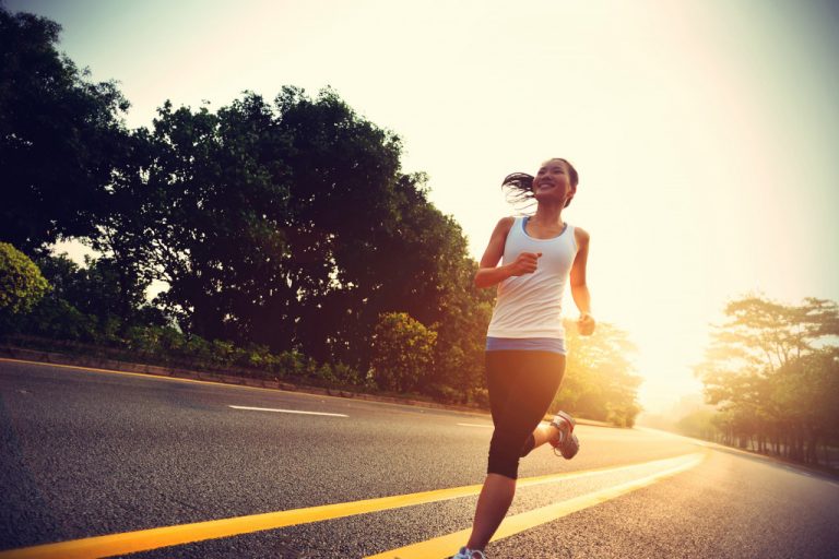 woman running