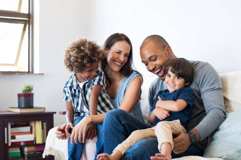 family spending time together