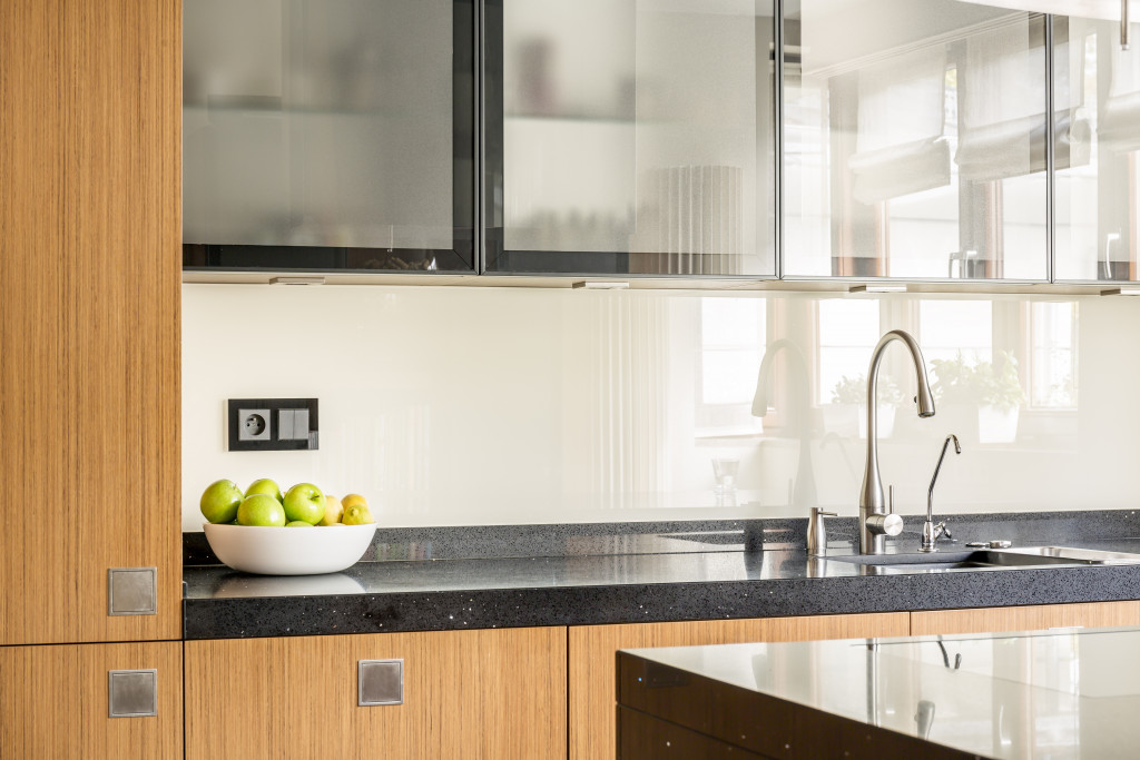 A kitchen with good lighting