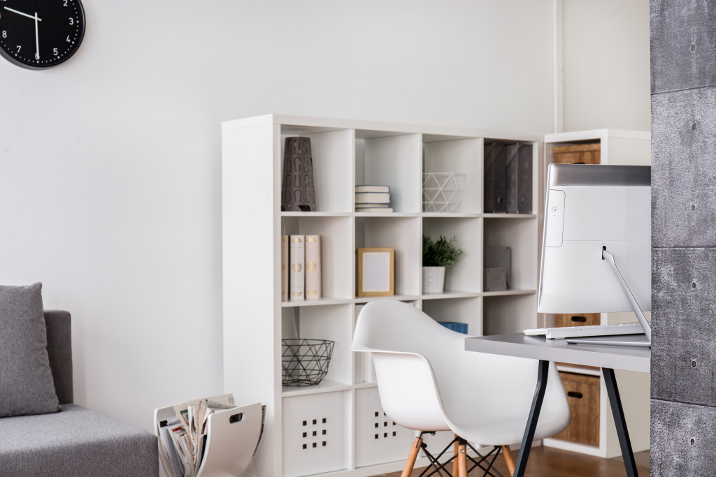 bright corner of living room